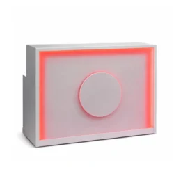 White Bar Counter with LED Lights Rentals