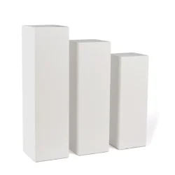 White Pedestals Set Rentals