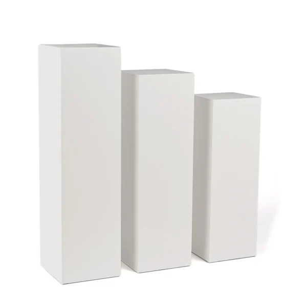 White Pedestals Set Rentals