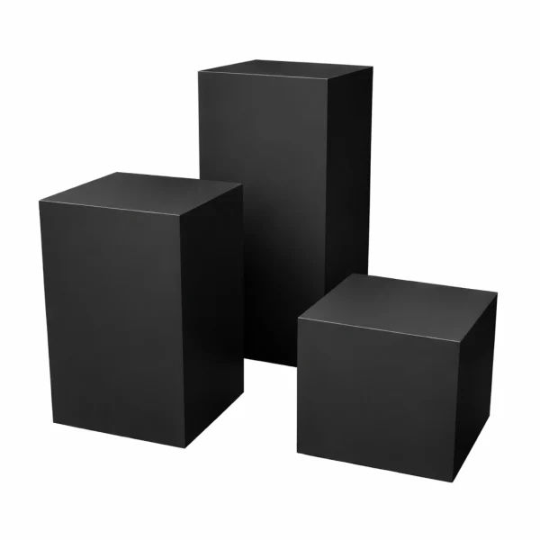 Melanie Pedestal Set Rentals-Black